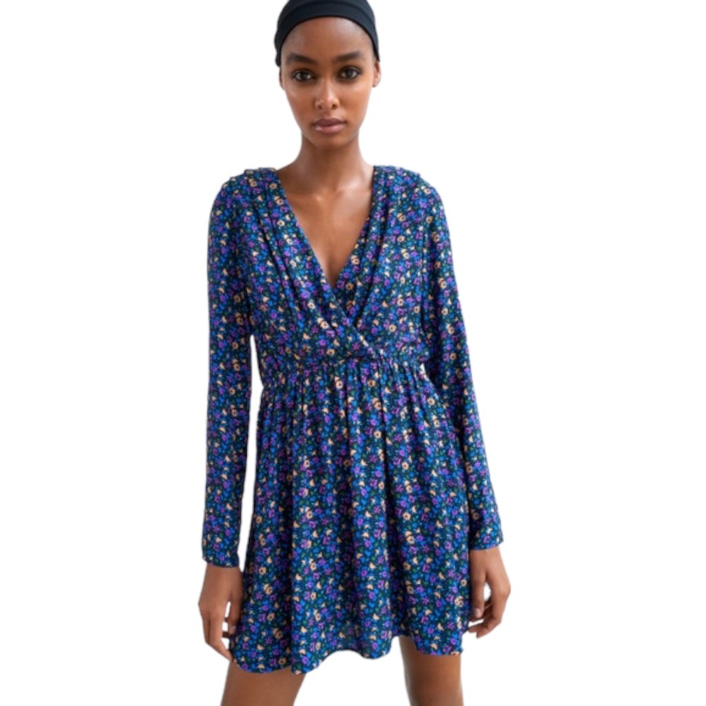 5. Zara Floral Printed Mini Dress